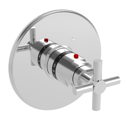 Newport Brass 3/4" Round Thermostatic Trim Plate With Handle in Antique Copper 3-994TR-08A